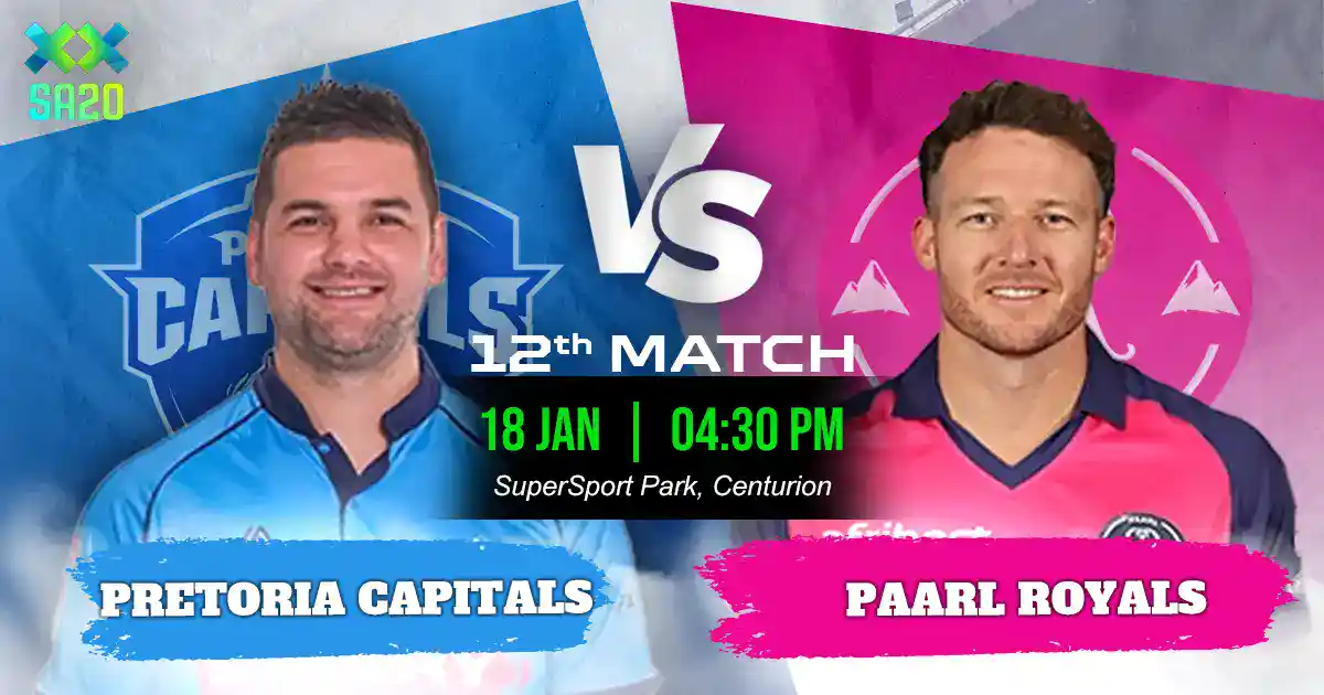 PC vs PR Match Prediction, Fantasy Cricket Tips, Playing XI, and Pitch Report 12th Match of SA20 2025