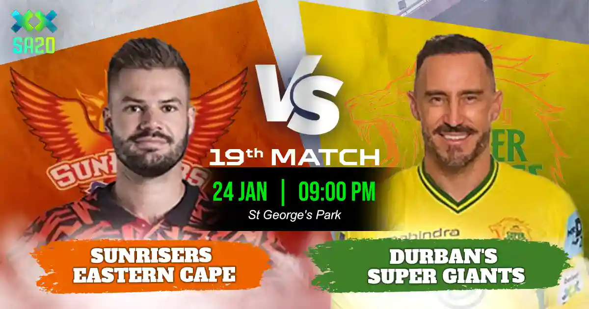 SEC vs JSK Match Prediction, Fantasy Cricket Tips, Playing XI, and Pitch Report 19th Match of SA20 2025