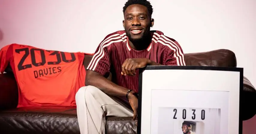 Alphonso Davies Signs a Long-Term Contract With Bayern Munich To End Real Madrid Transfer Saga