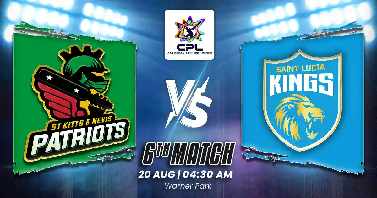 SNP vs SLK 6th Match of CPL 2025, Match Prediction, Fantasy Cricket Tips, Pitch Report, Playing XI & Injury Updates