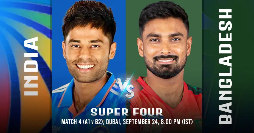 IND vs BAN 4th Match Super Four, Asia Cup 2025, Match Prediction, Pitch Report, Playing XI & Injury Updates