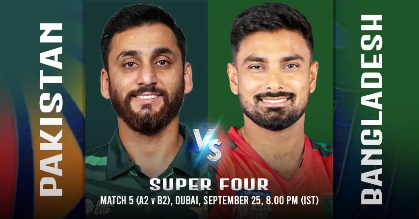 PAK vs SL 5th Match Super Four, Asia Cup 2025, Match Prediction, Pitch Report, Playing XI & Injury Updates