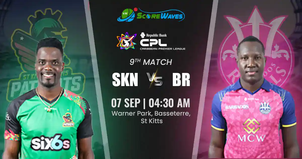 SKN vs BR Team Prediction, CPL Fantasy Cricket Tips, Playing XI, and Pitch Report For Match 9 of CPL 2024