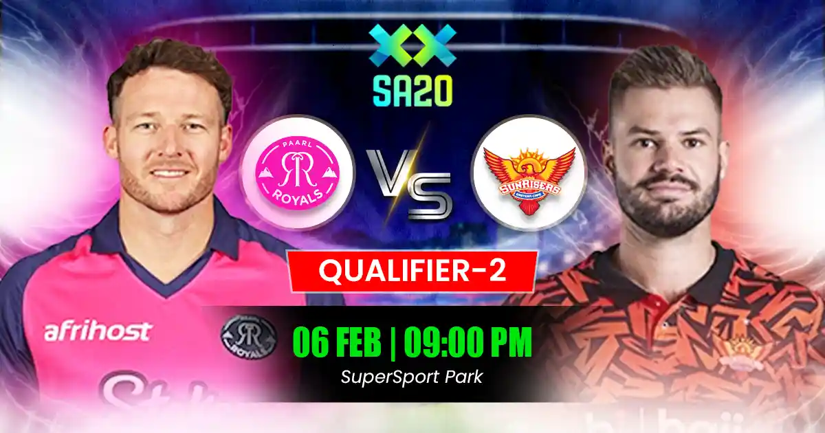 PR vs SEC  Match Prediction, Fantasy Cricket Tips, Playing XI, and Pitch Report Qualifier 2 of SA20 2025