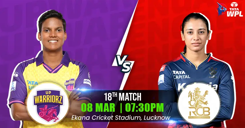 UPWW vs RCBW Match Prediction, Fantasy Cricket Tips, Playing XI, and Pitch Report 18th Match of WPL 2025