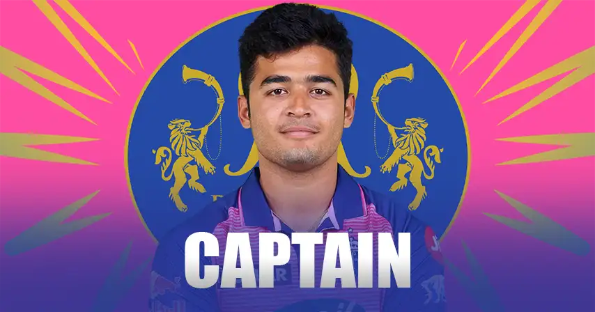 Riyan Parag Set to Lead Rajasthan Royals in the First Three Matches of IPL 2025