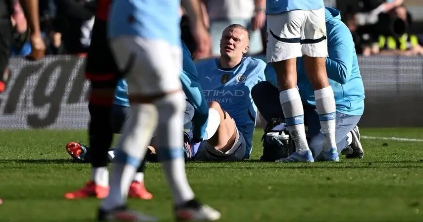 Haaland Set for Lengthy Spell on the Sidelines After Suffering Ankle Injury vs Bournemouth