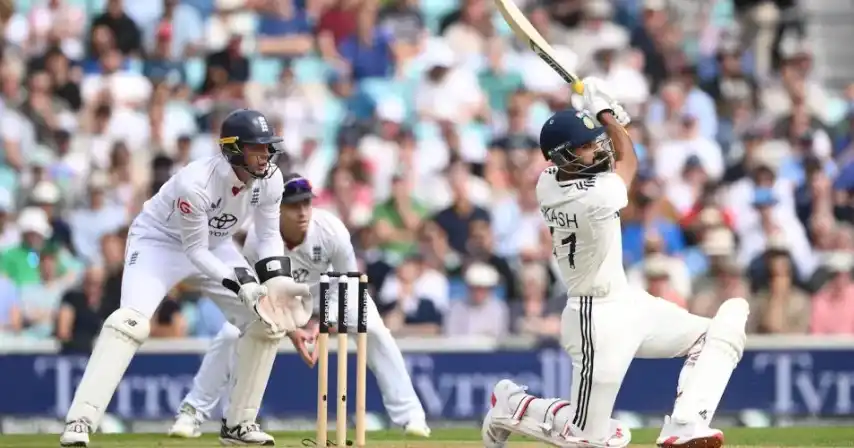 Akash Deep Slams Crucial Maiden Fifty for India