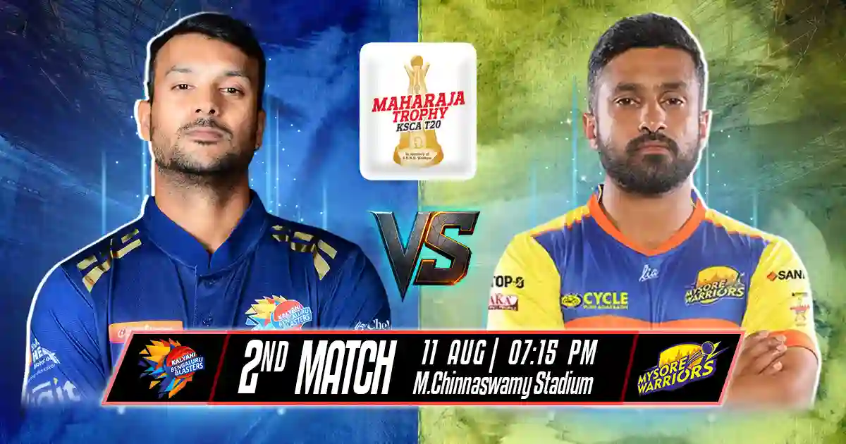BB vs MW 2nd Match of Maharaja Trophy Match Prediction, Fantasy Cricket Tips, Pitch Report, Playing XI & Injury Updates