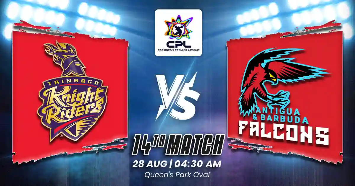 TKR vs ABF 14th Match of CPL 2025, Match Prediction, Pitch Report, Playing XI & Injury Updates