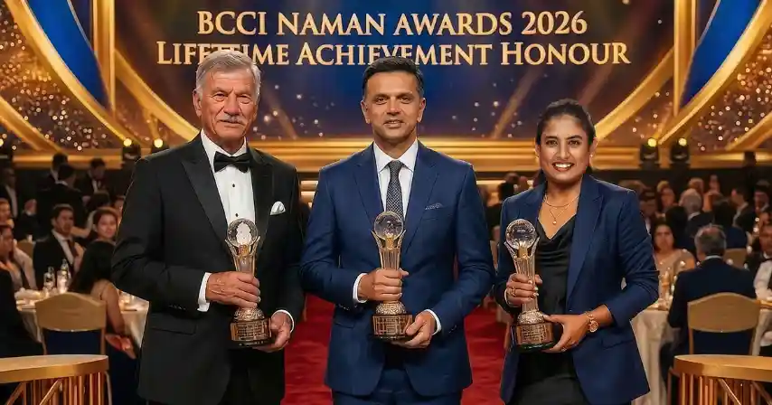 BCCI Naman Awards 2026: Dravid, Binny, and Mithali Raj Honored